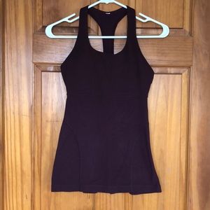 Lululemon Power Up Tank Size 6 Dark Wine